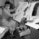Costume designer Edith Head photographed in 1948, who contributed money to the Dwight Eisenhower presidential campaign in 1952 (AP Photo/Dan Grossi)